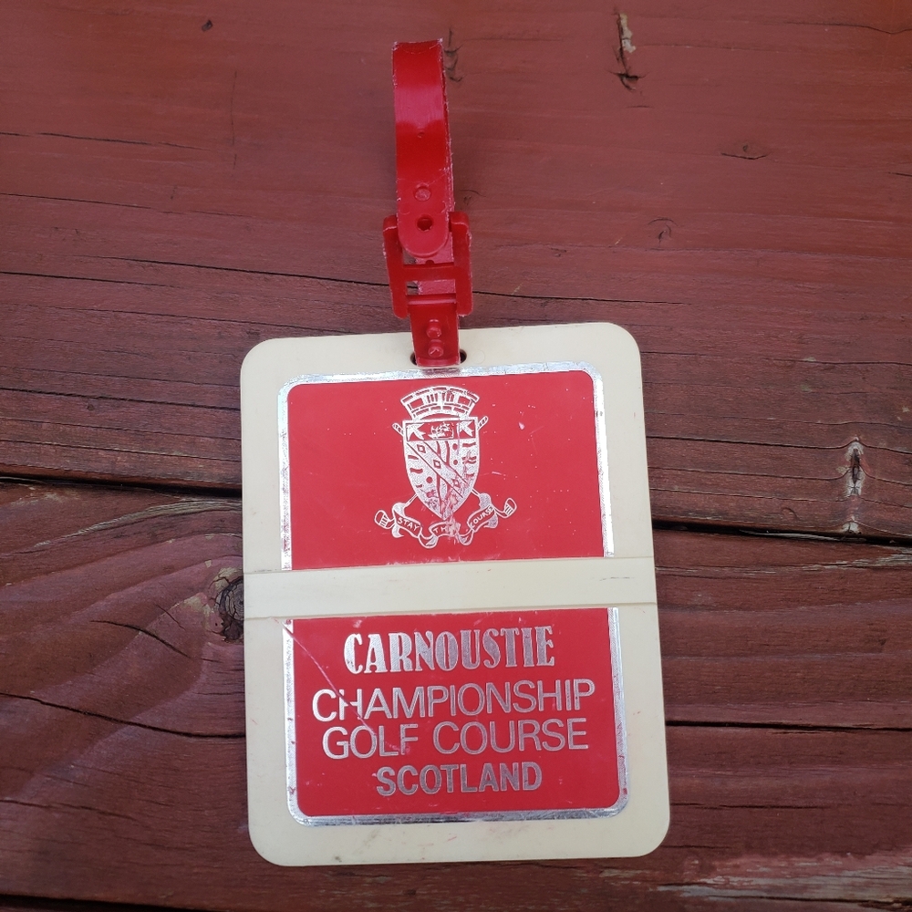 CARNOUSTIE Championship Golf Course SCOTLAND Golf Bag Tag - Hard Plastic